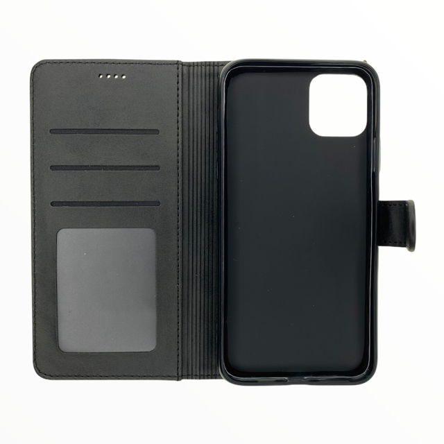 Estuche carteras lc imeeke folio libreta con porta tarjeta apple iphone 11 pro max color negro