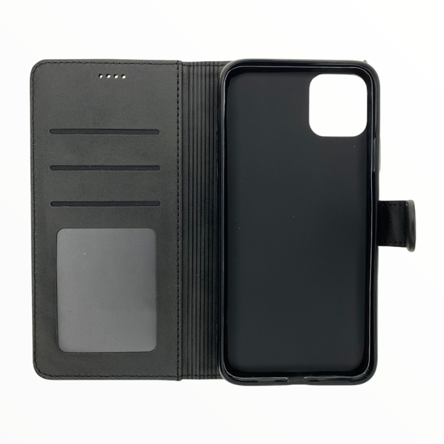 estuches carteras lc imeeke folio libreta con porta tarjeta apple iphone 11 pro max color negro