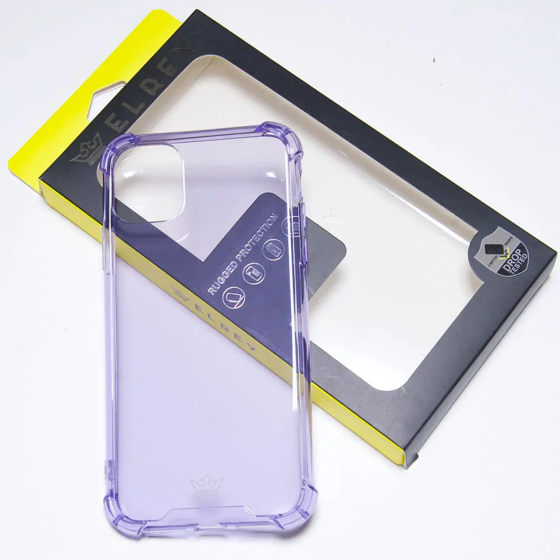 Estuche proteccion el rey hard case flexible reforzado apple iphone 11 pro color morado  Shop name