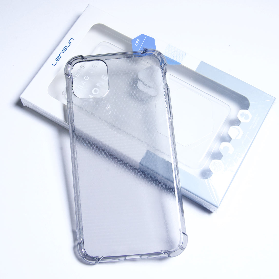 estuches clasico lensun airbag design apple iphone 11 pro color gris