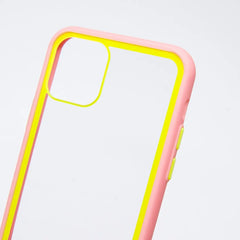 estuche transparente el rey apple iphone 11 pro color rosado / transparente  Shop name