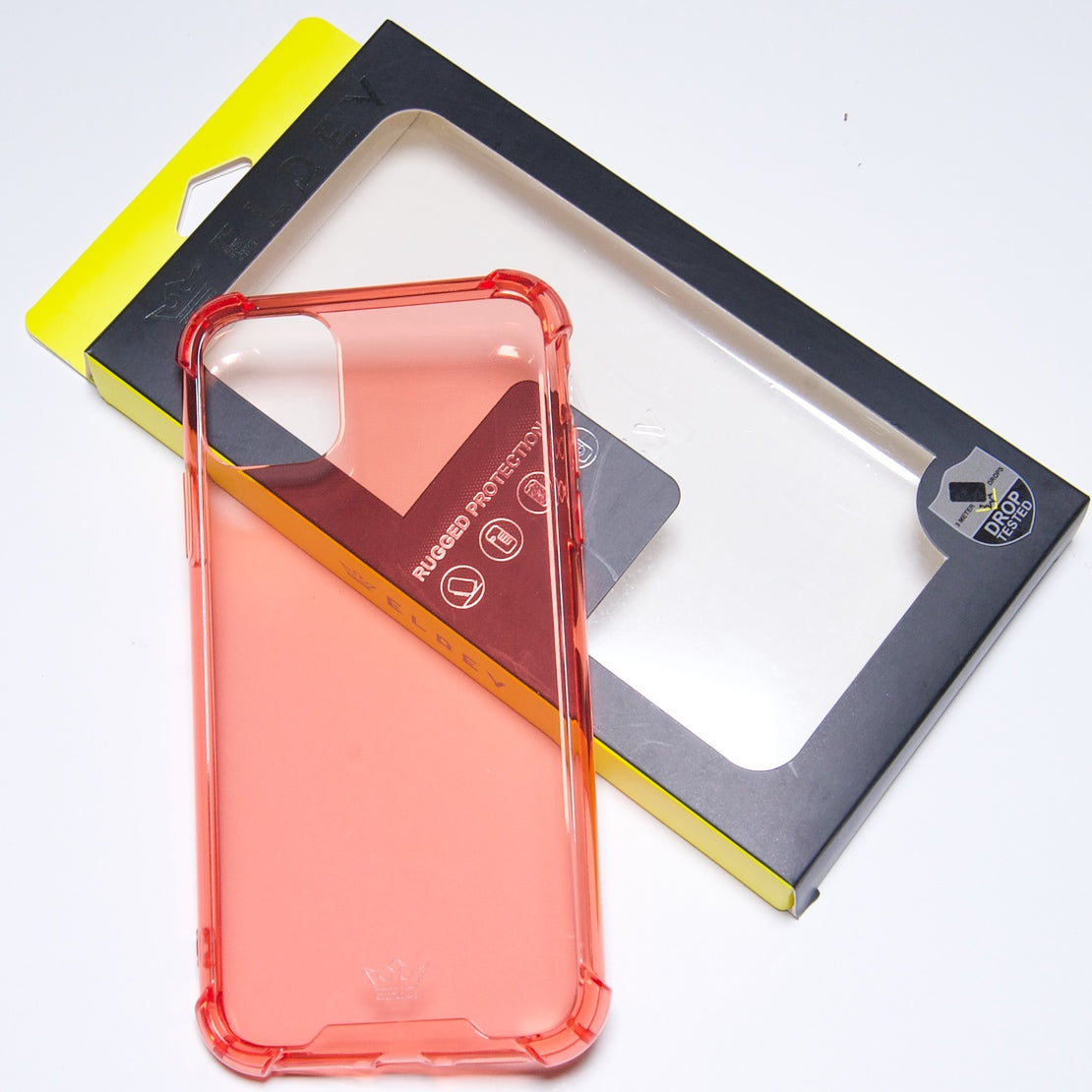 estuches proteccion el rey hard case flexible reforzado apple iphone 11 pro max color rojo