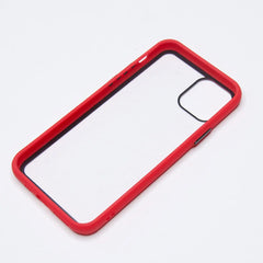 Estuche transparente el rey apple iphone 11 pro max color rojo / transparente  Shop name