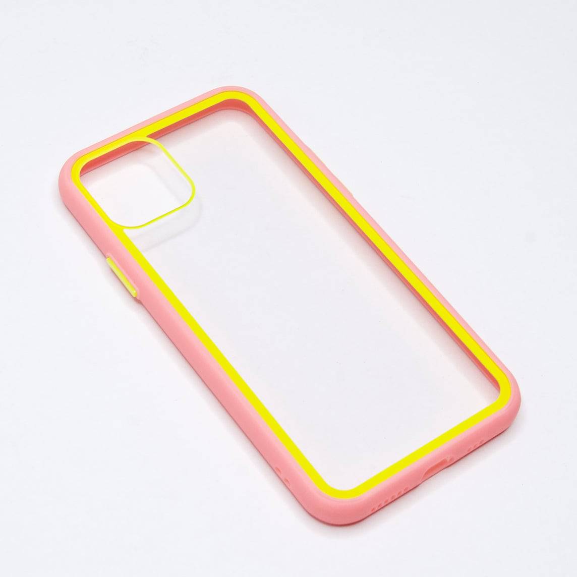 estuches transparente el rey apple iphone 11 pro max color rosado / transparente - MUNDO ACCESORIOS (B2C)