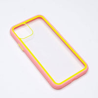 estuches transparente el rey apple iphone 11 pro max color rosado / transparente - MUNDO ACCESORIOS (B2C)