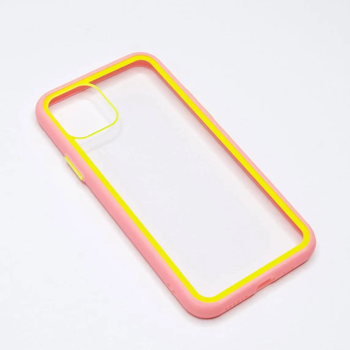 estuche transparente el rey apple iphone 11 pro max color rosado / transparente  Shop name