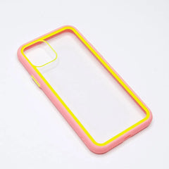 estuche transparente el rey apple iphone 11 pro max color rosado / transparente  Shop name