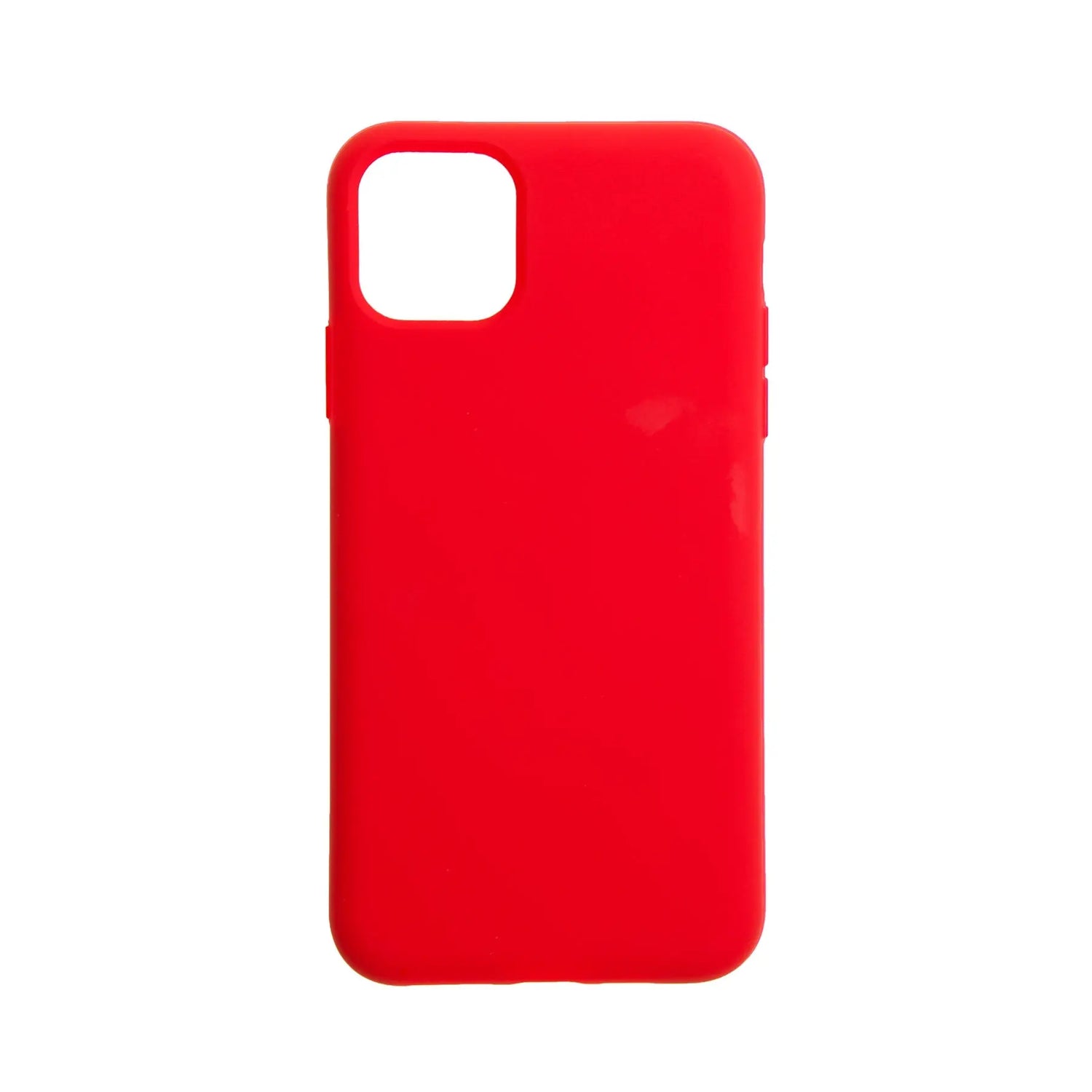 Funda de silicona roja para Apple iPhone 11 Pro Max.