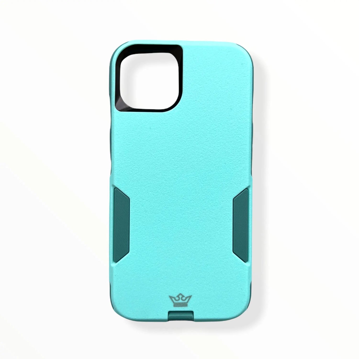 Estuche clásico El Rey Commuter para Apple iPhone 12 en color turquesa, diseño elegante y protector.