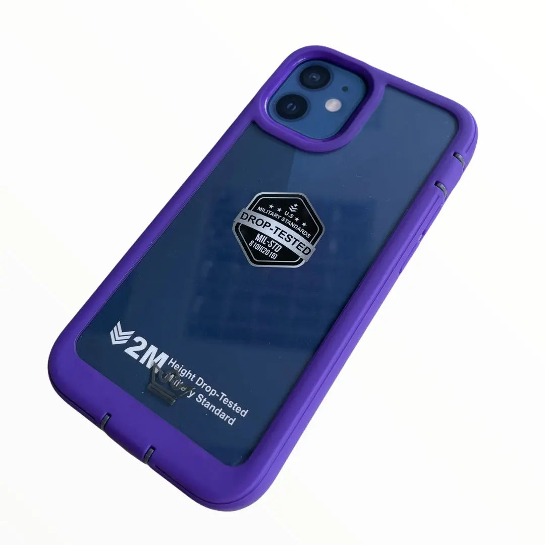 Estuche proteccion el rey warrior a prueba de impactos apple iphone 12 mini color morado  Shop name