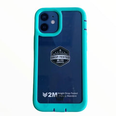 Estuche proteccion el rey warrior a prueba de impactos apple iphone 12 mini color turquesa  Shop name