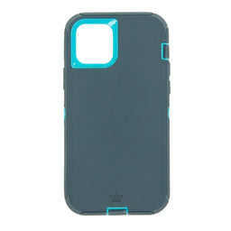 estuche proteccion el rey defender con clip apple iphone 12 mini color turquesa- MUNDO ACCESORIOS.