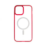 Estuche clasico spigen magsafe apple iphone 12 ,  iphone 12 pro color rojo / transparente  Shop name