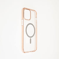 estuches clasico spigen magsafe marco apple iphone 12 pro max color rosado / transparente - MUNDO ACCESORIOS (B2C)