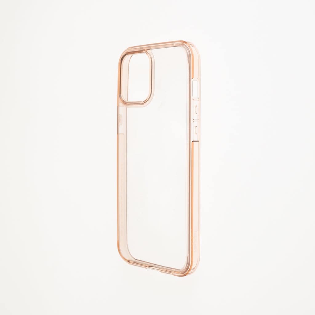 Estuches Clasico Spigen Transparente Marco Apple Iphone 12 Pro Max Color Rosado / Transparente - MUNDO ACCESORIOS (B2C)