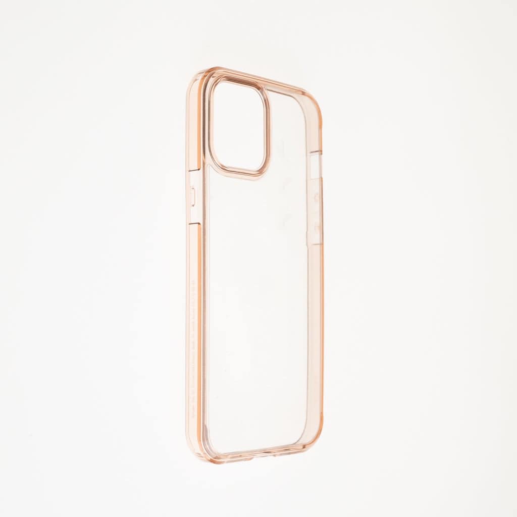 Estuches Clasico Spigen Transparente Marco Apple Iphone 12 Pro Max Color Rosado / Transparente - MUNDO ACCESORIOS (B2C)