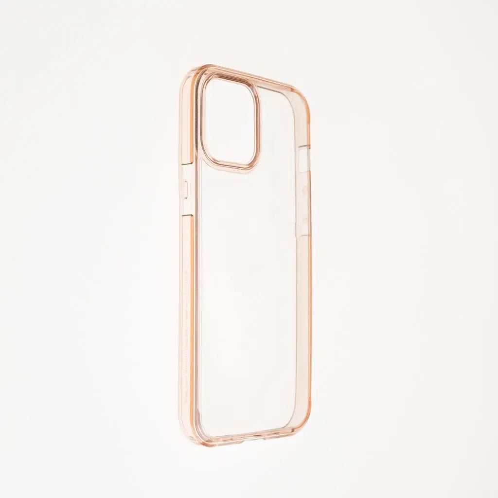 Estuche clasico spigen transparente marco apple iphone 12 pro max color rosado / transparente  Shop name