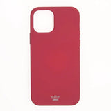 estuche de silicona rojo para Apple iPhone 12 Mini, diseño elegante y protector, Rey Silicón Rose Red