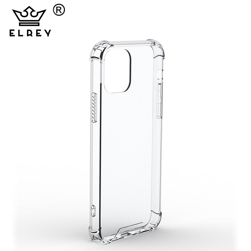 Estuche proteccion el rey hard case reforzado apple iphone 13 pro color transparente