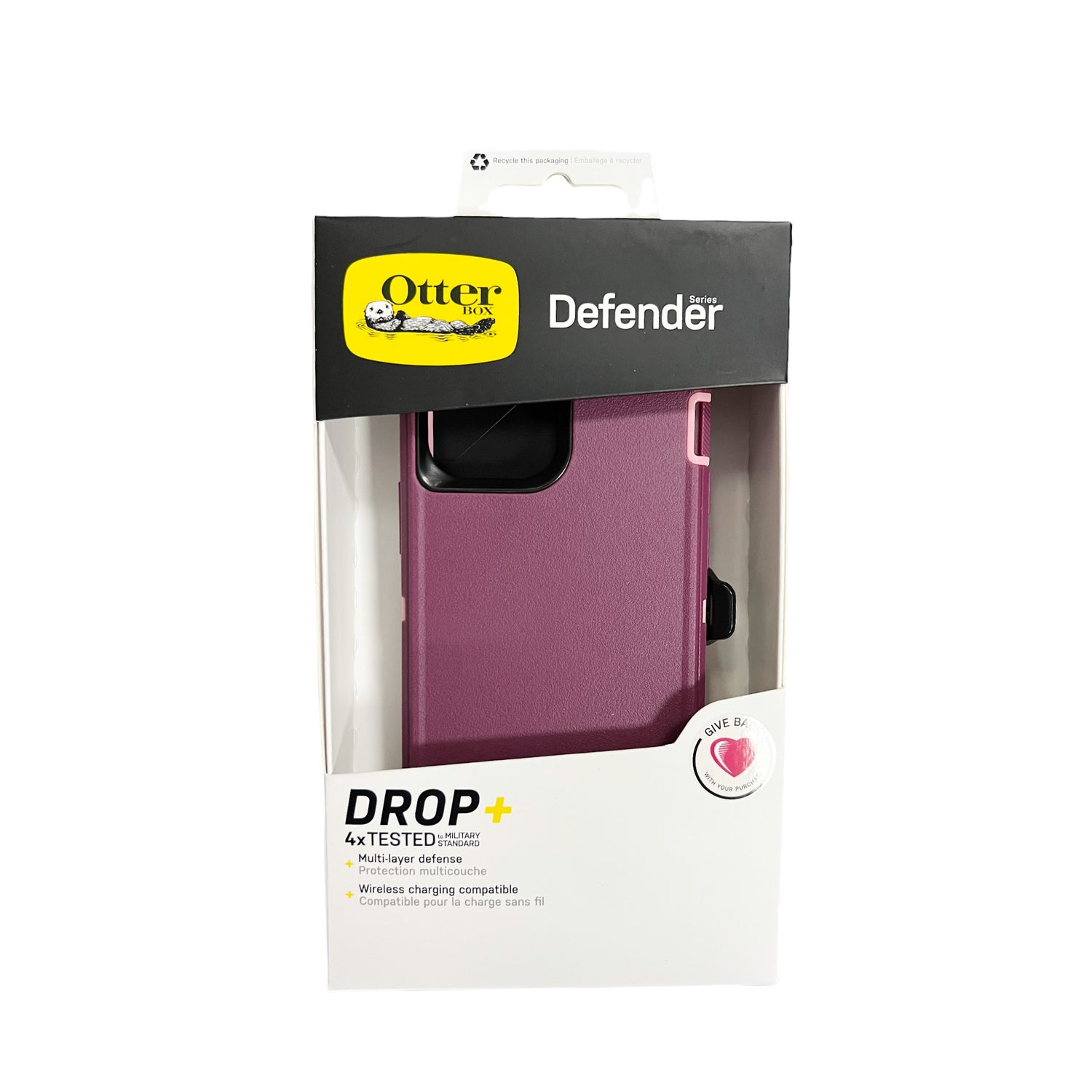 Estuche proteccion otterbox defender apple iphone 13 pro max color rojo / rosado