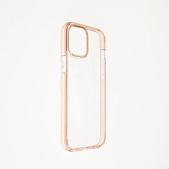 estuche clasico spigen transparente marco apple iphone 13 pro max color rosado / transparente  Shop name