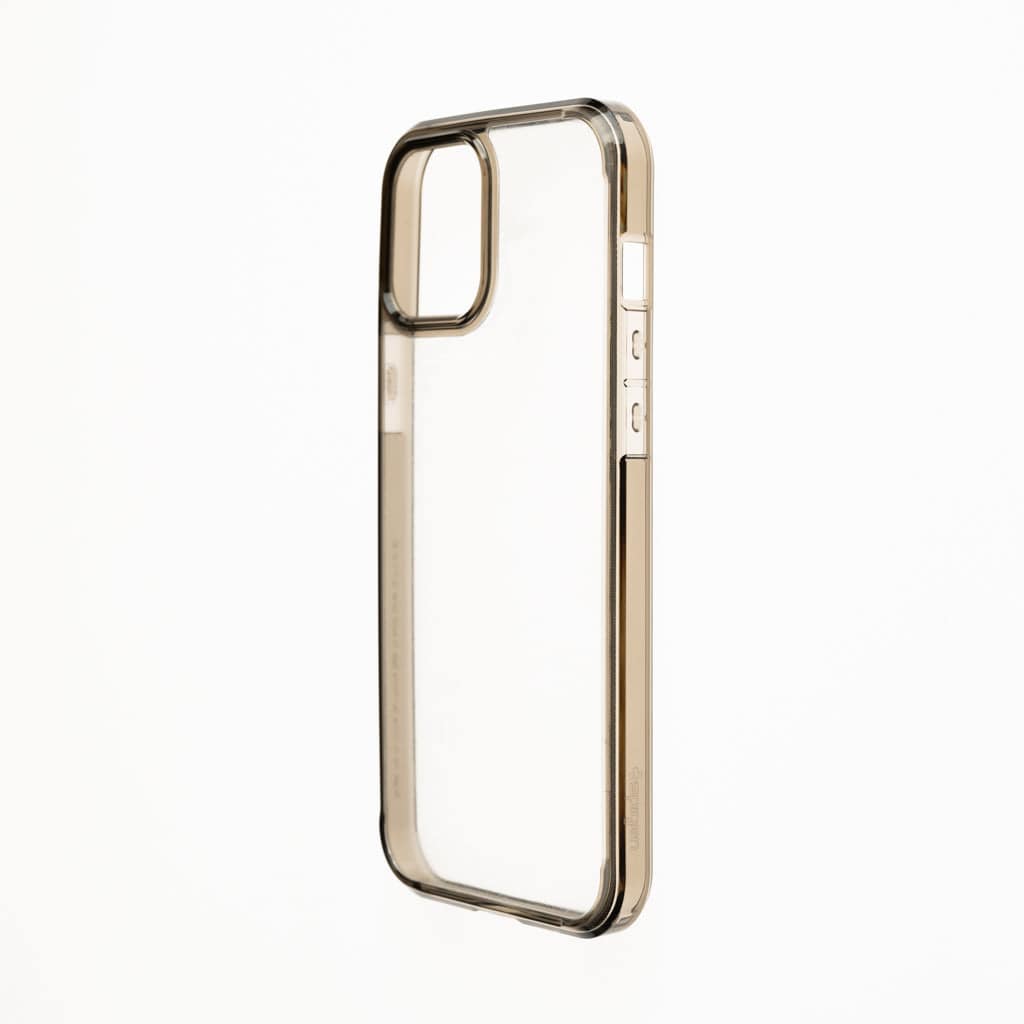 estuches clasico spigen transparente marco apple iphone 13 pro max color gris / transparente - MUNDO ACCESORIOS (B2C)