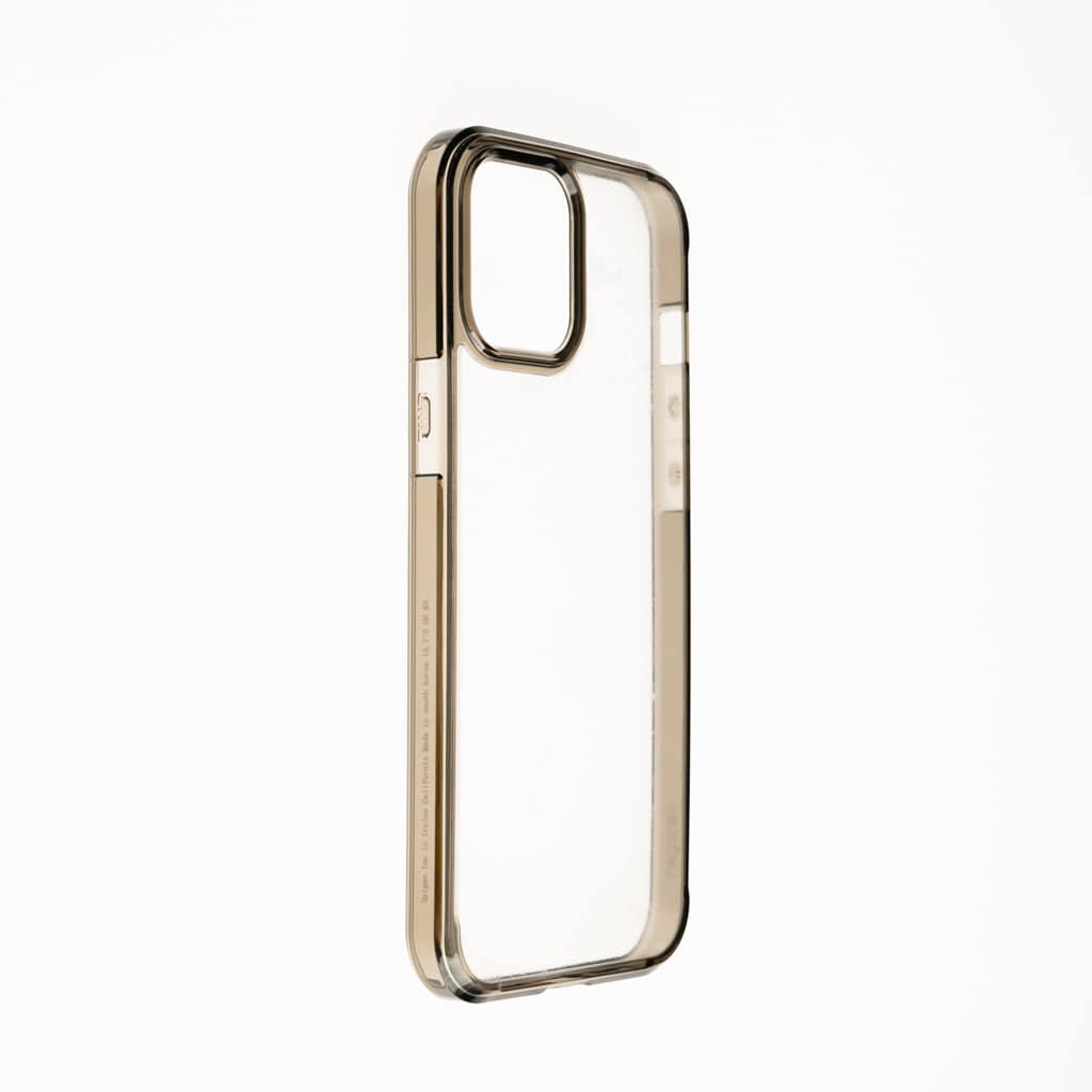 estuches clasico spigen transparente marco apple iphone 13 pro max color gris / transparente - MUNDO ACCESORIOS (B2C)