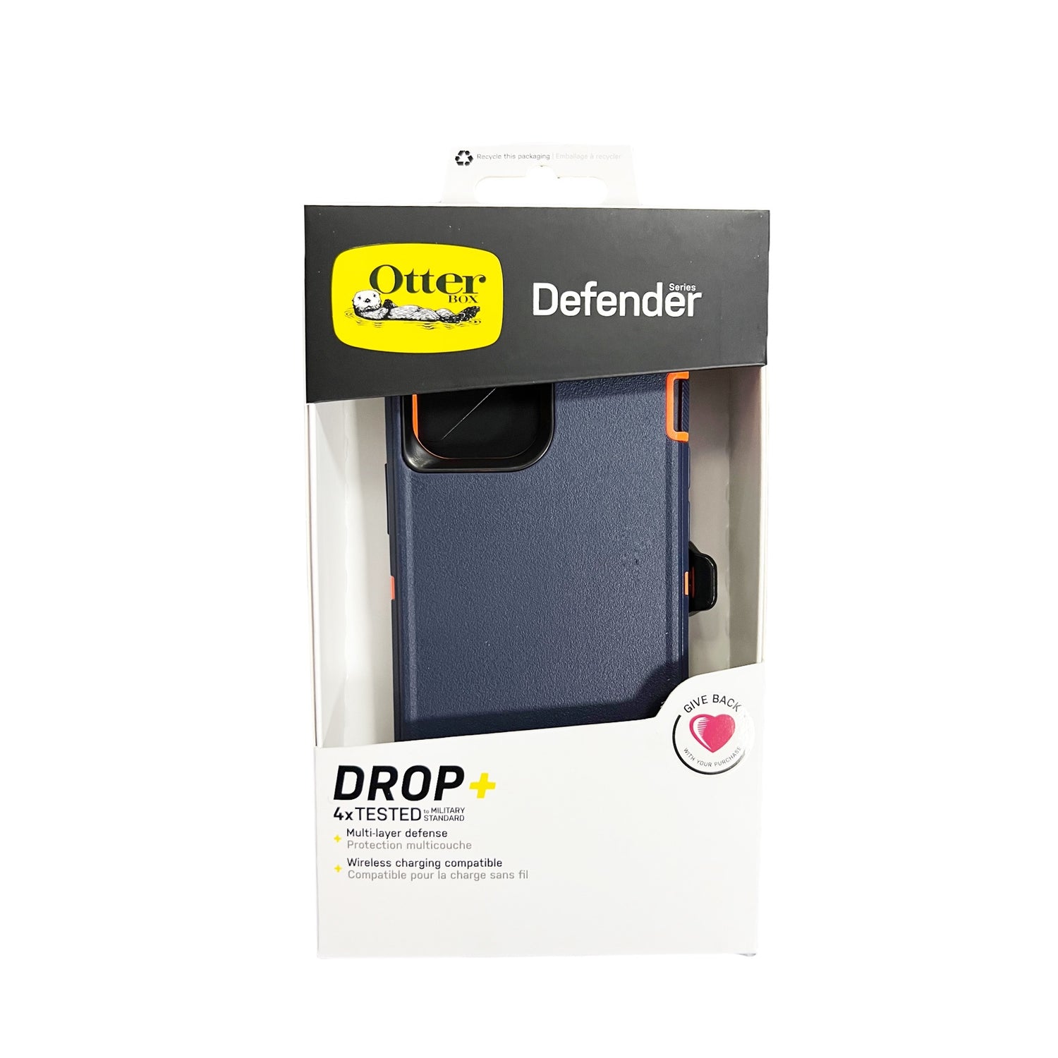 Estuche proteccion otterbox defender apple iphone 13 pro color azul / naranja