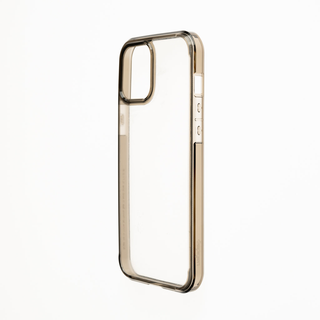 Estuche clasico spigen transparente marco apple iphone 13 pro color gris / transparente