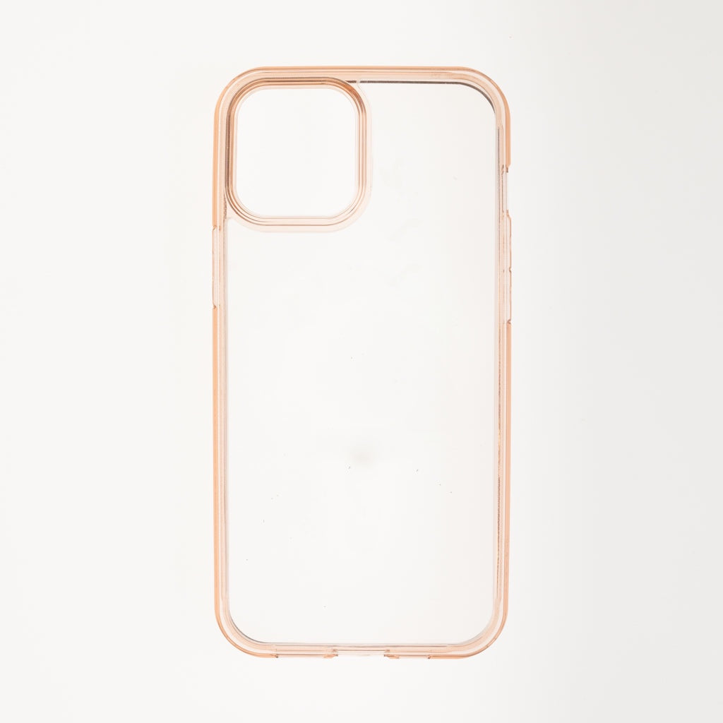 estuches clasico spigen transparente marco apple iphone 13 color rosado / transparente