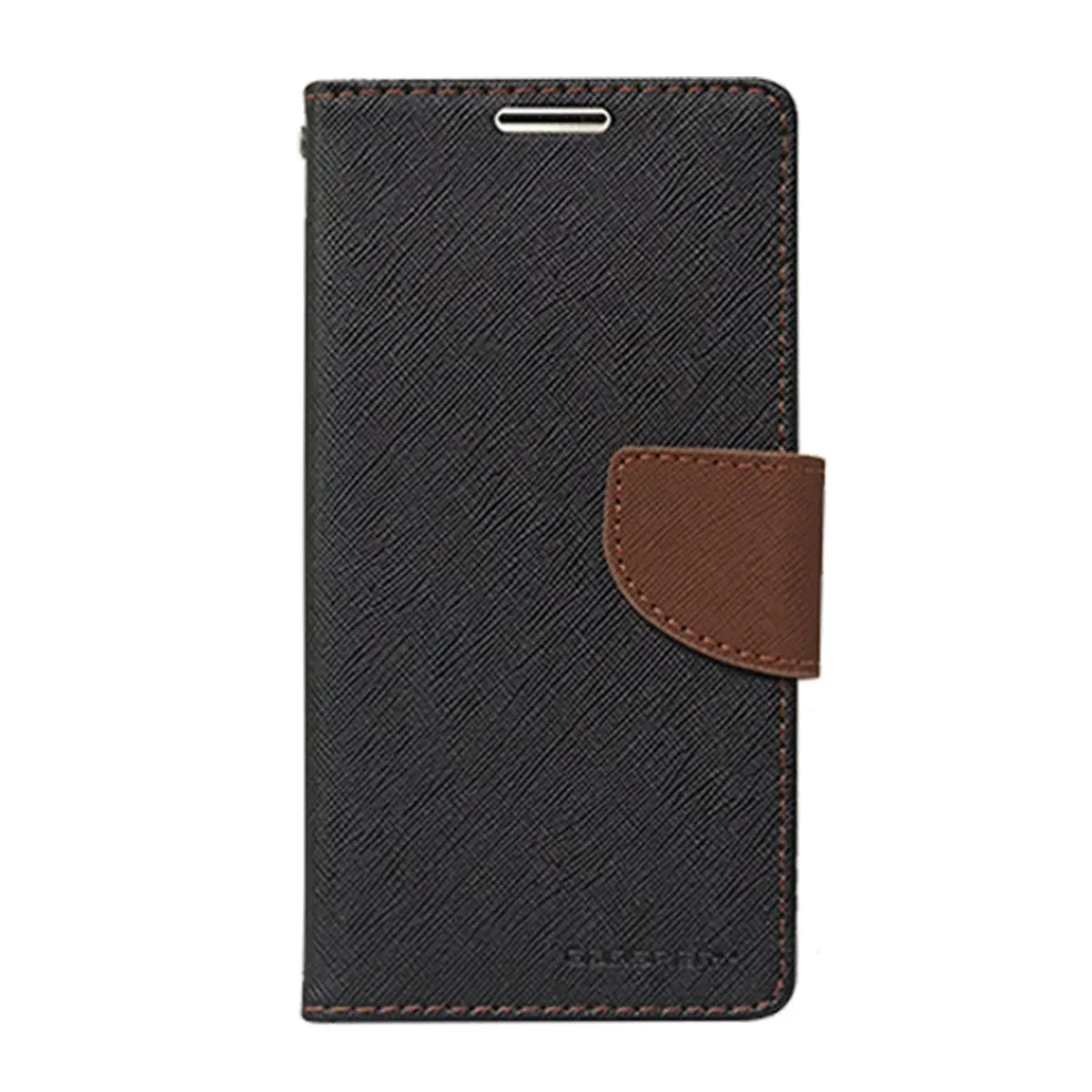 Estuche cartera Goospery Fancy Diary negro y marrón para iPhone 6 Plus.