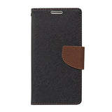 Estuche cartera Goospery Fancy Diary negro y marrón para iPhone 6 Plus.