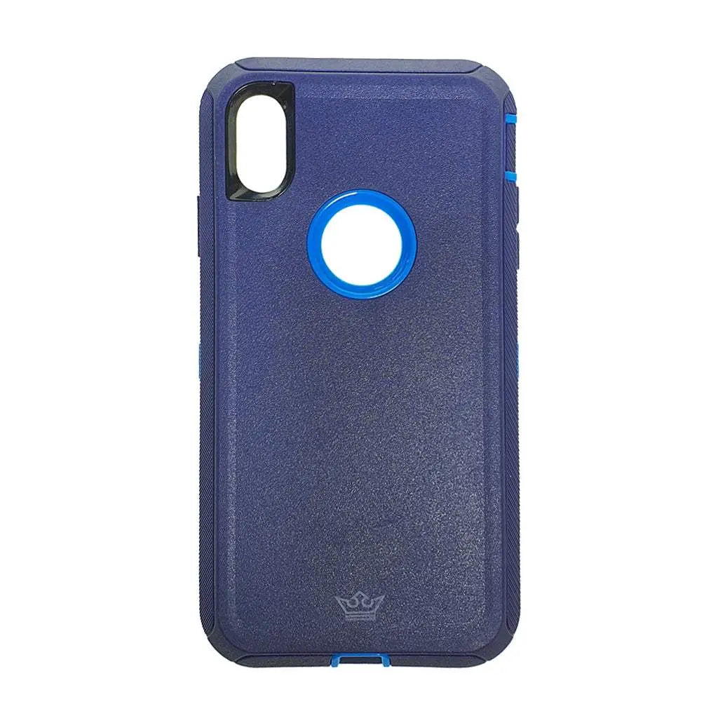 estuche protector azul para iPhone XS Max El Rey Defender