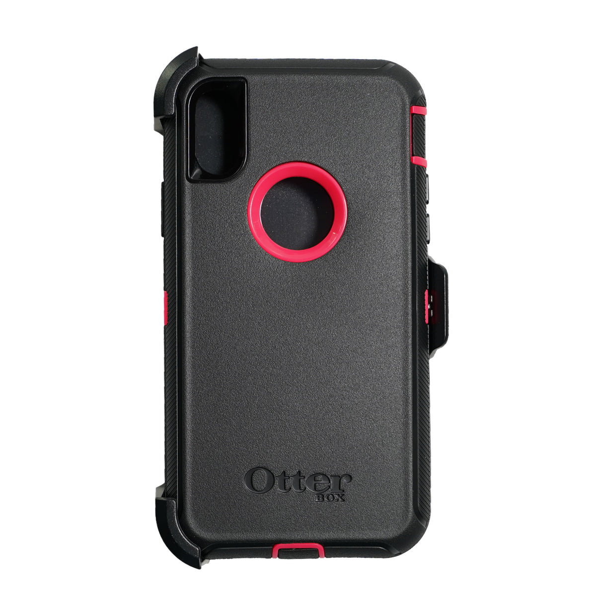 estuches proteccion otterbox defender apple iphone xs max color negro / rosado