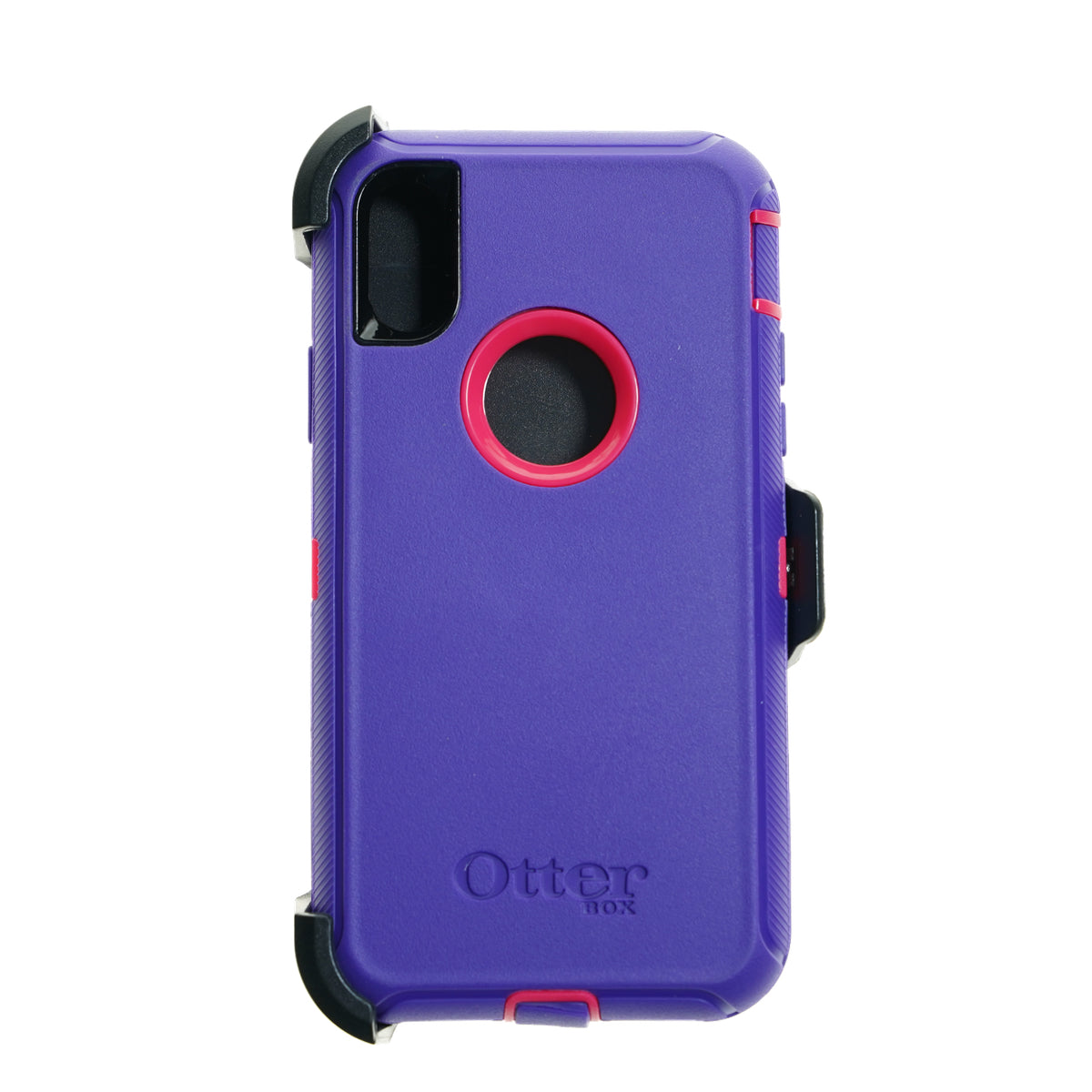 estuches proteccion otterbox defender apple iphone xs max color morado / rosado