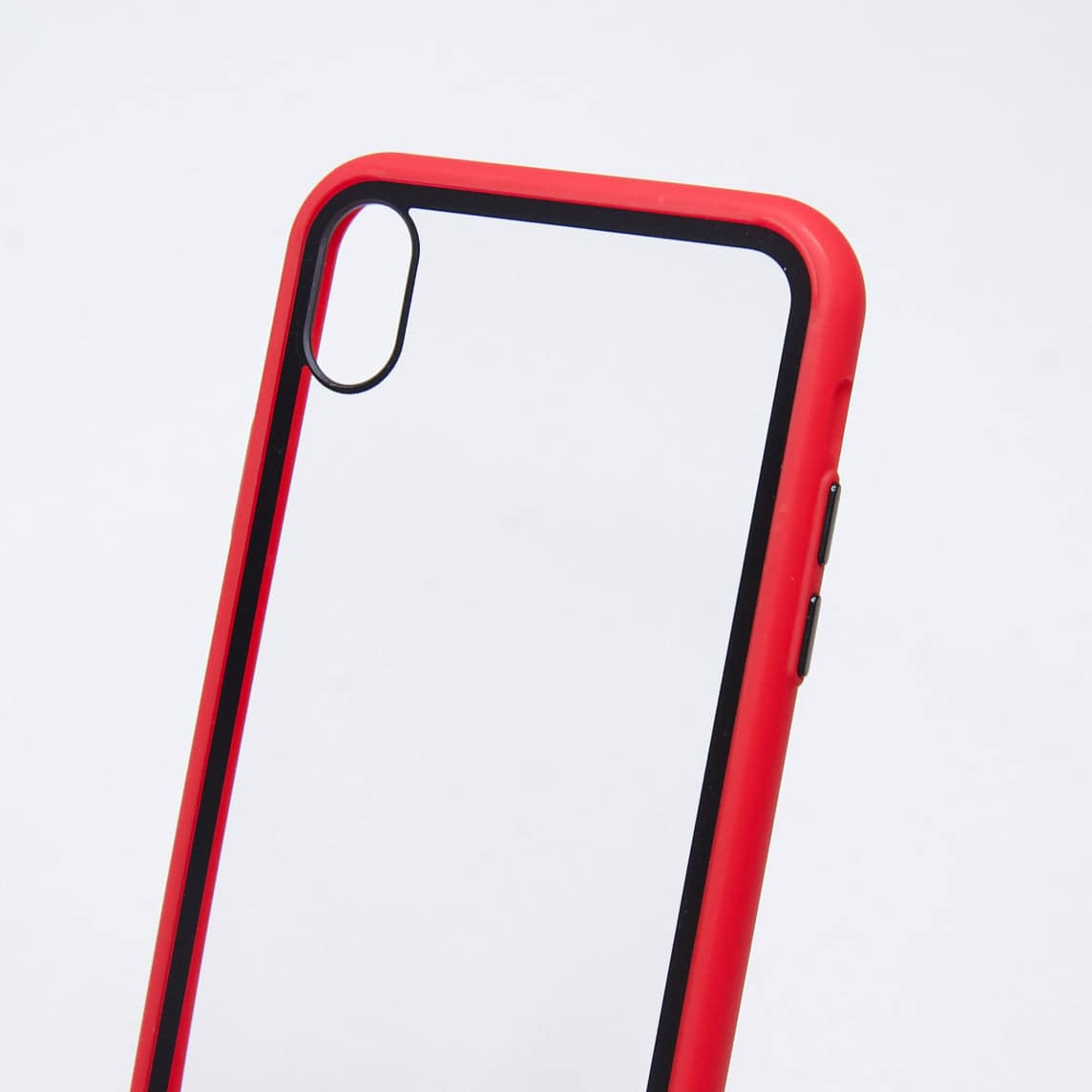 Estuches Transparente El Rey Apple Iphone Xs Max Color Rojo / Transparente - MUNDO ACCESORIOS (B2C)