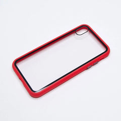 estuche transparente el rey apple iphone xs max color rojo / transparente  Shop name