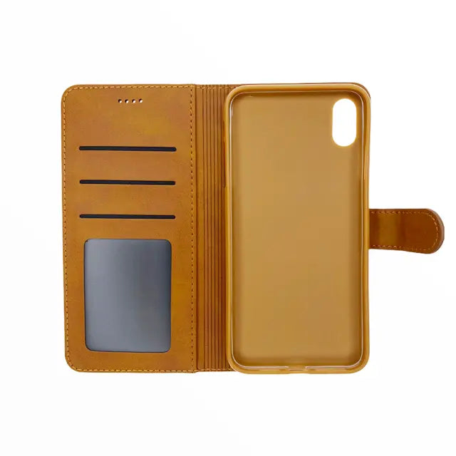 Estuche carteras lc imeeke folio libreta con porta tarjeta apple iphone xr color cafe  Shop name