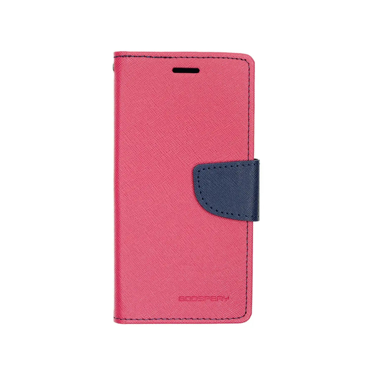 Estuche carteras Goospery Fancy Diary para Apple iPhone X, color rosado y azul marino.