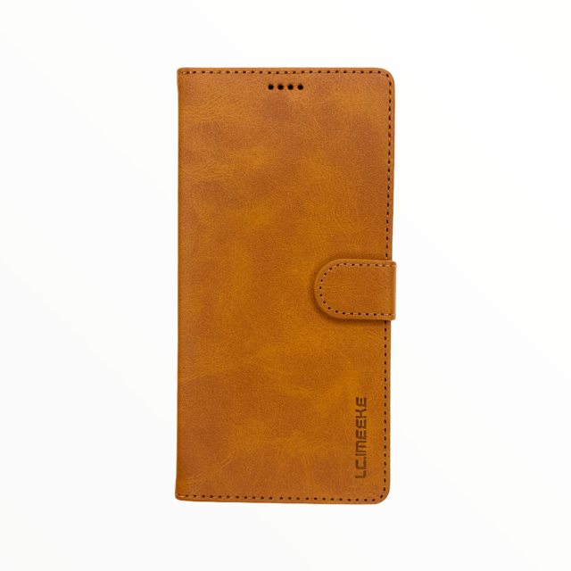 estuches carteras lc imeeke folio libreta con porta tarjeta apple iphone xs max color cafe - MUNDO ACCESORIOS (B2C)