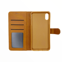 estuches carteras lc imeeke folio libreta con porta tarjeta apple iphone xs max color cafe - MUNDO ACCESORIOS (B2C)