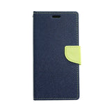 estuche carteras Goospery Fancy Diary para iPhone XS Max, color azul marino y verde, diseño elegante y funcionalidad práctica