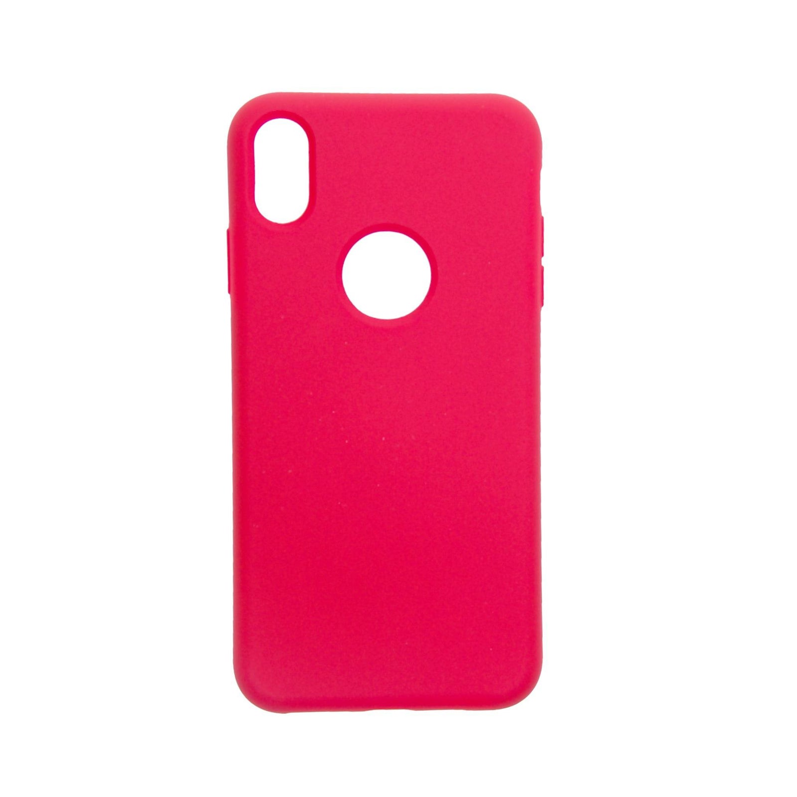 Estuches Silicon El Rey Silicon Apple Iphone Xs Color Rosado - MUNDO ACCESORIOS (B2C)