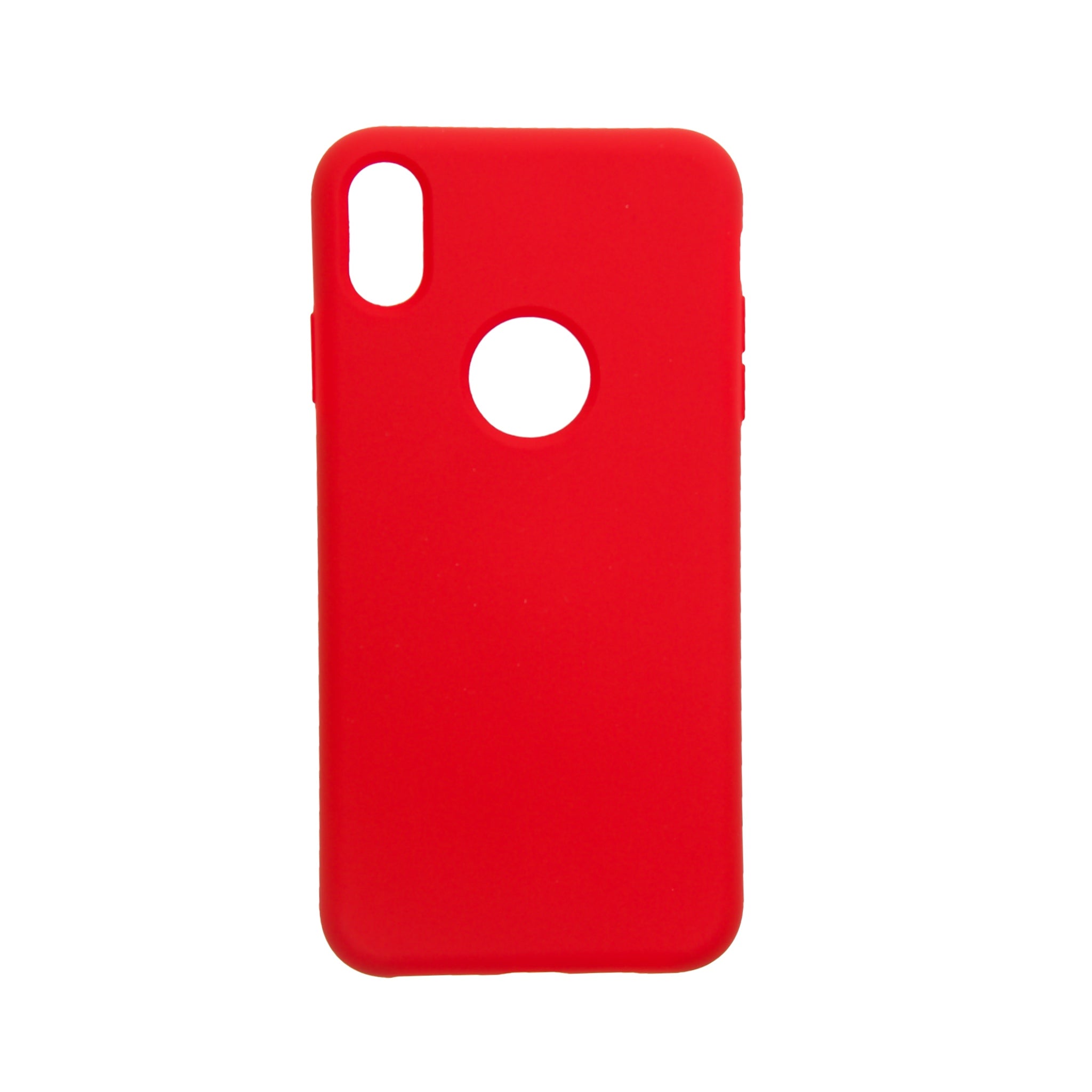 Estuches Silicon El Rey Silicon Apple Iphone Xs Color Rojo - MUNDO ACCESORIOS