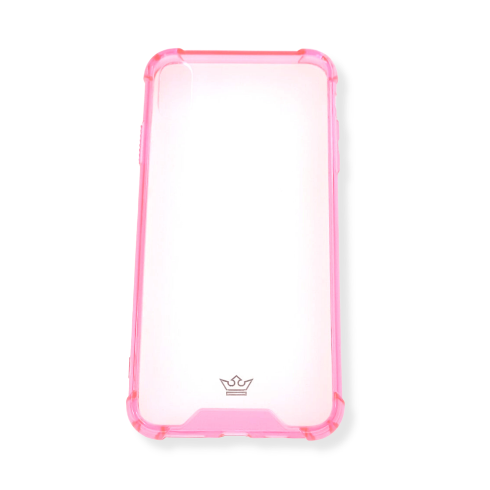 estuches proteccion el rey hard case reforzado apple iphone xs max color rosado