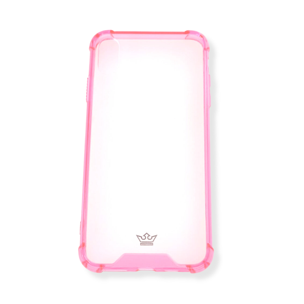 estuche proteccion el rey hard case reforzado color rosado para apple iphone xs max