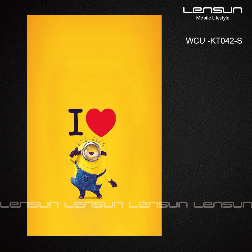 Lámina trasera Lensun Minions 27 con diseño divertido para protección del dispositivo.