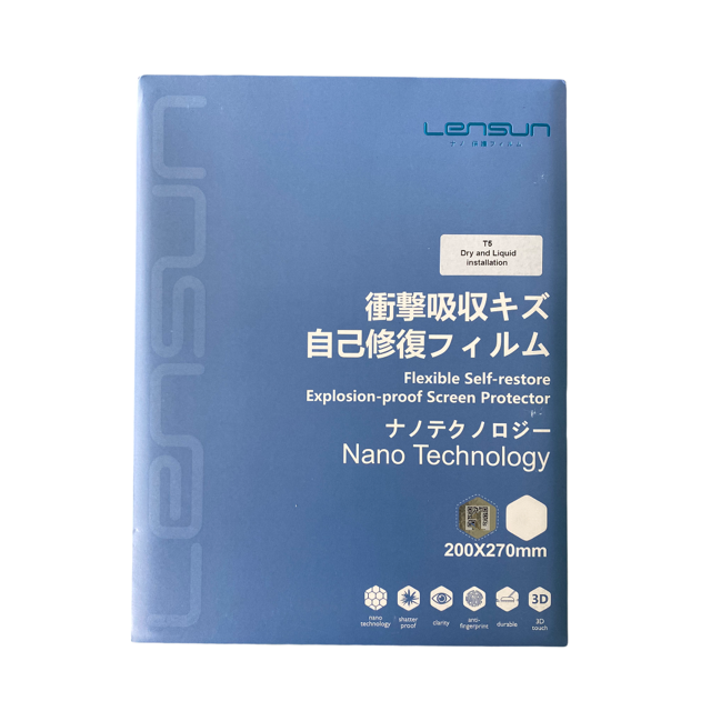Protector Pantalla lensun nanotech 11t film nano flexible self restore personalizado tablet size 10 11 pulgadas