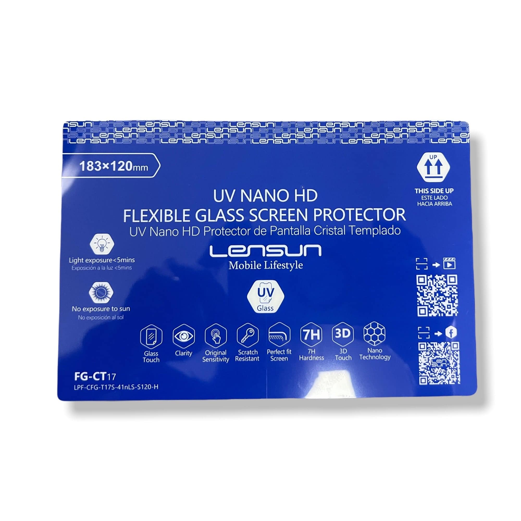 Protector Pantalla Lensun Nanotech Film Nano Flexible Self Restore Uv Healing Curve Transparente - MUNDO ACCESORIOS (B2C)