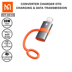 Cable mcdodo adaptador otg tipo c a lightning 3a y 36w max - MUNDO ACCESORIOS (B2C)